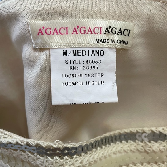 Gold/Silver Sequin Mini Skirt. Size M. - Picture 5 of 5